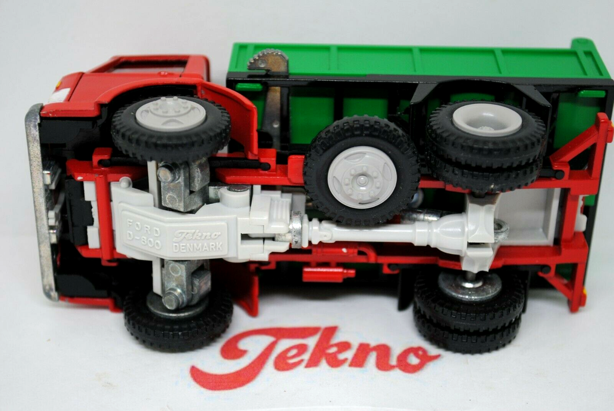 TEKNO Camion Benne FORD D800 1/43 – Chantier TP, Métal, Sans Boîte