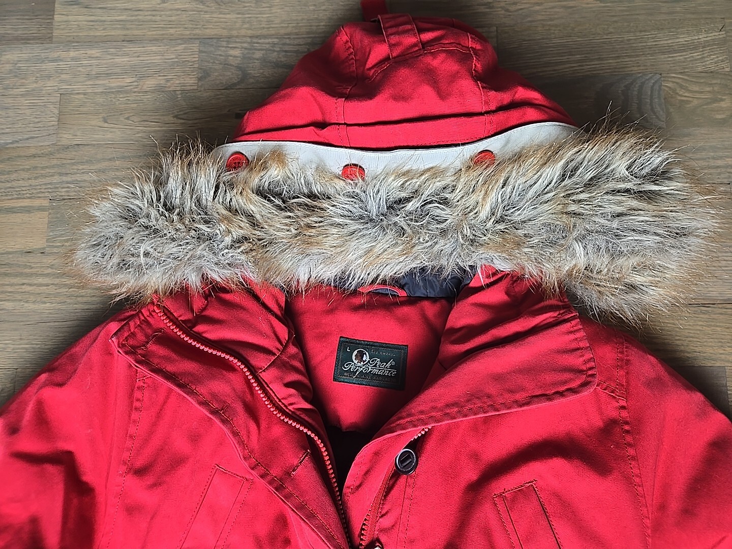 Peak Performance Puffer Down Sz L Jacket Feather … - image 7