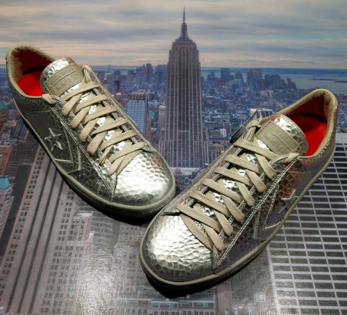 converse pewter leather