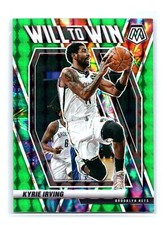 2020-21 Panini Mosaic Basketball #14 Kyrie Irving Will to Win Green Mosaic Prizm