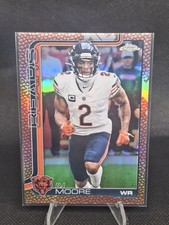 2025 Topps Chrome Football Dj Moore #48 Football Leather Parallel 