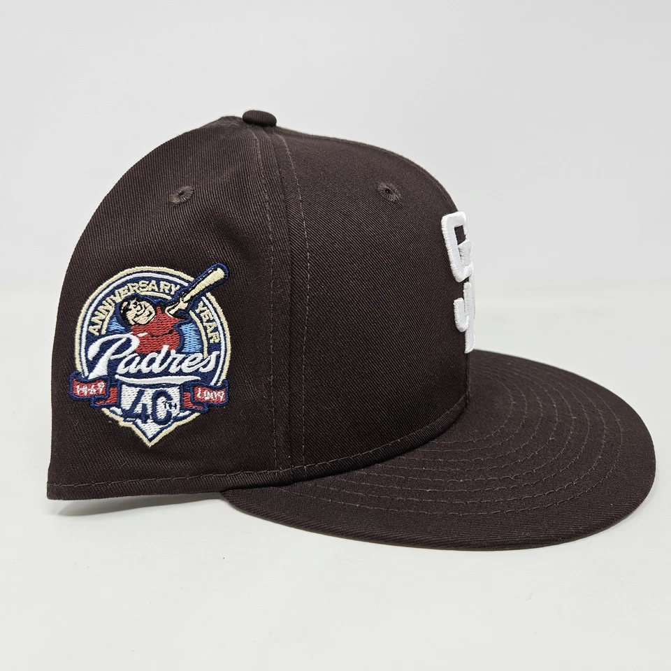 New Era 59FIFTY San Diego Padres 'Padres 40 Aniversario Parche' - Talla 7 5/8 Foto 3 de 4