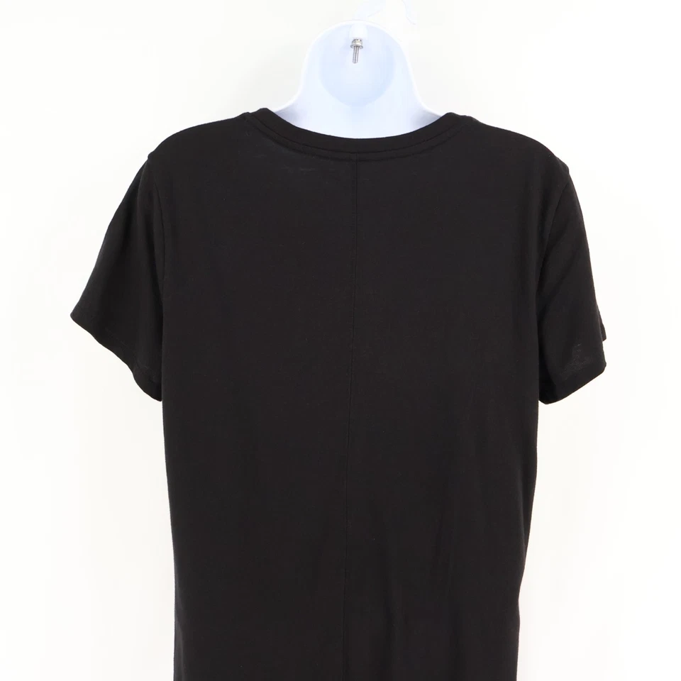 Camiseta Tek Gear Activewear para mujer talla L negra mezcla geométrica de poliéster Foto 4 de 4