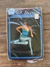 Vintage Danskin Shimmery Freestyle Tights 1242 B Wine Purple 5'5"-5'7" 1980's