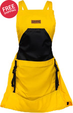 Cross Back Gardening Apron with Pockets Heavy Duty Canvas for Men and Women