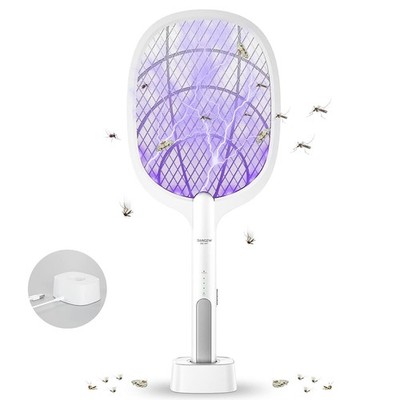 Elektrische Fliegenklatsche extra stark 4000V: 2 in 1 1800mAh Wiederaufladbar...