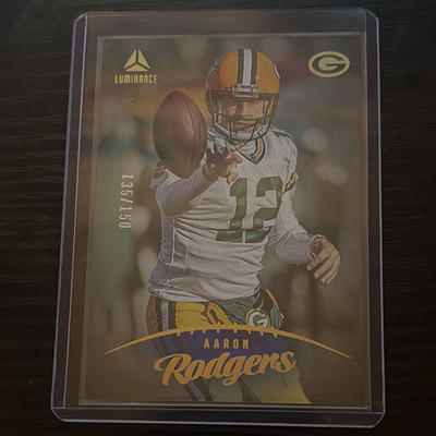 Panini 2023 Luminance Football Aaron Rodgers Blue Parallel Packers #16 135/150
