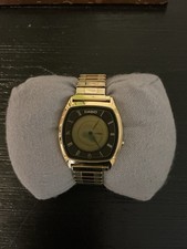 Rare Vintage Casio AN-8G Digital Watch Gold Tone Stainless Steel New Batt Works!