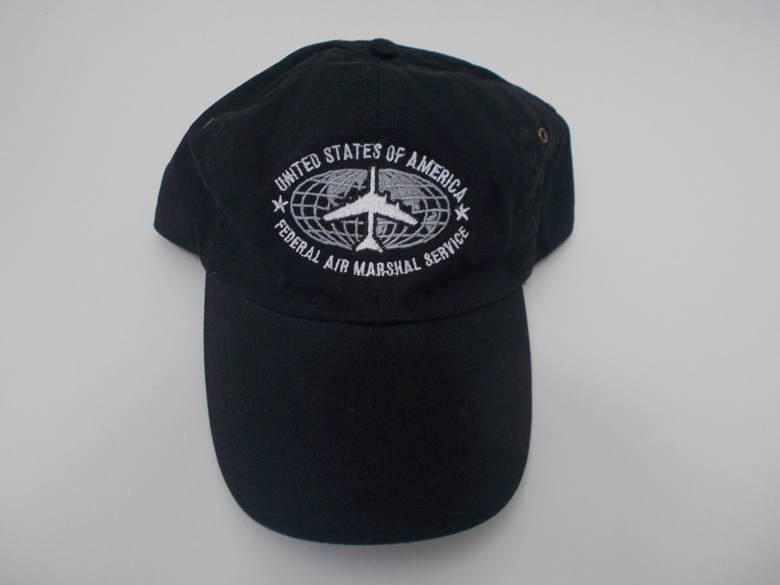 USA FEDERAL AIR MARSHALL Black Adjustable Baseball Cap Hat OSFM