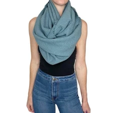 NWT Christopher & Banks Dusty Blue Teal Infinity Scarf