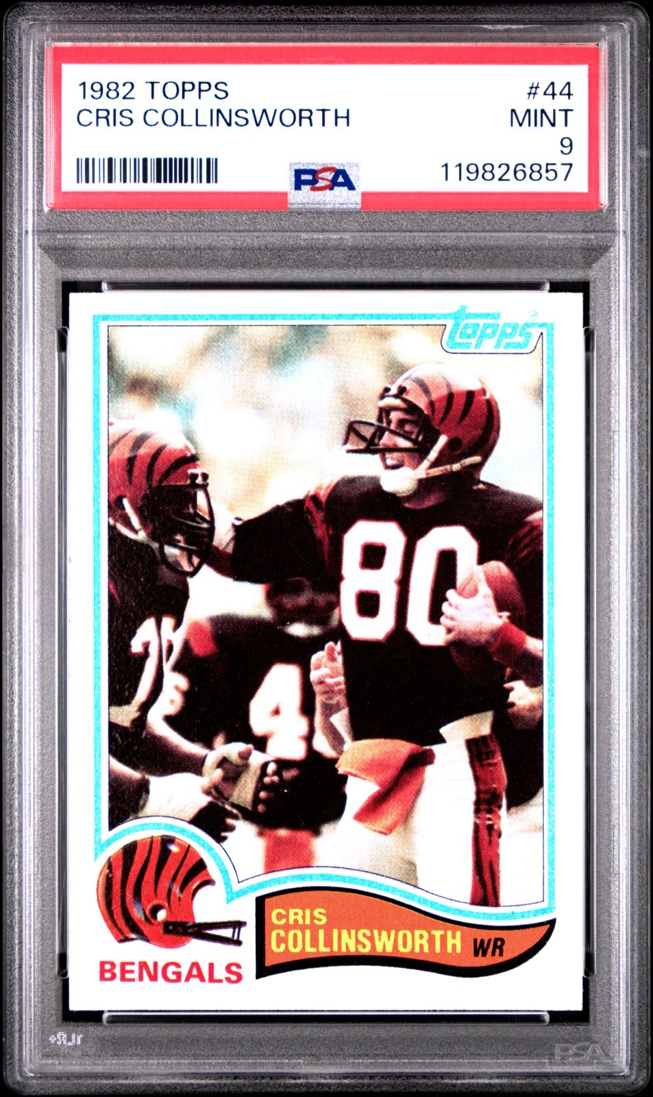 1982 Topps Cris Collinsworth Rookie #44 PSA 9 MINT Cincinnati Bengals Star RC