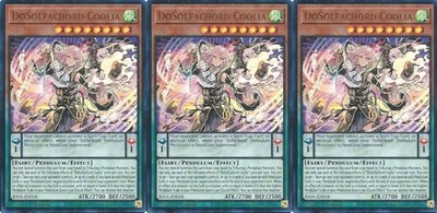 3x DoSolfachord Coolia | RA05-EN018 | UR | 1st Ed | NM | YuGiOh