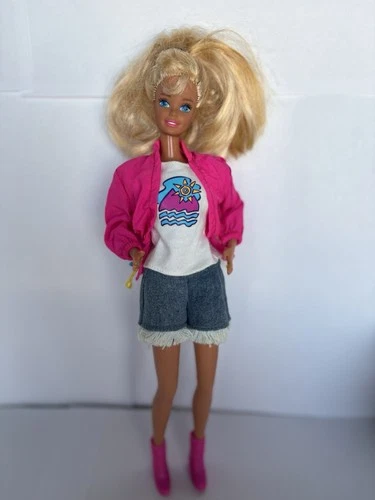 Vintage Camp Barbie Blonde 1993 Doll Mattel Outfit And Doll