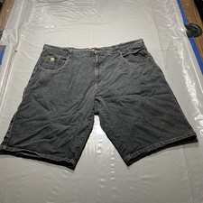 Vintage Karl Kani Original Shorts Black Denim Hip Hop Streetwear Men's Size 46