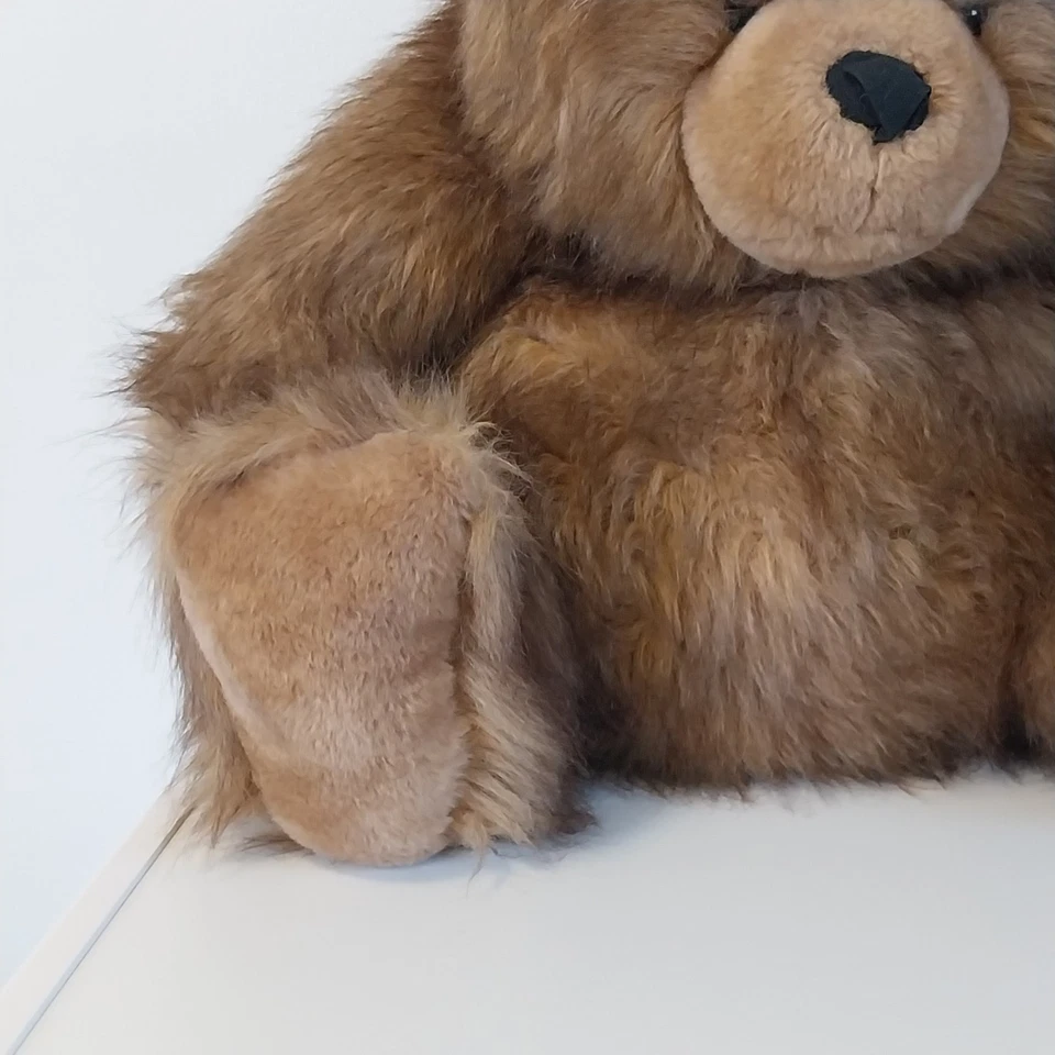 Grande Peluche Ours Assis 55 cm AJENA TBE - Photo 4/4