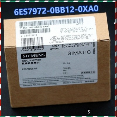 6ES7972-0BB12-0XA0 1X NEW SIEMENS PROFIBUS DP Connector 6ES7 972-0BB12-0XA0 New