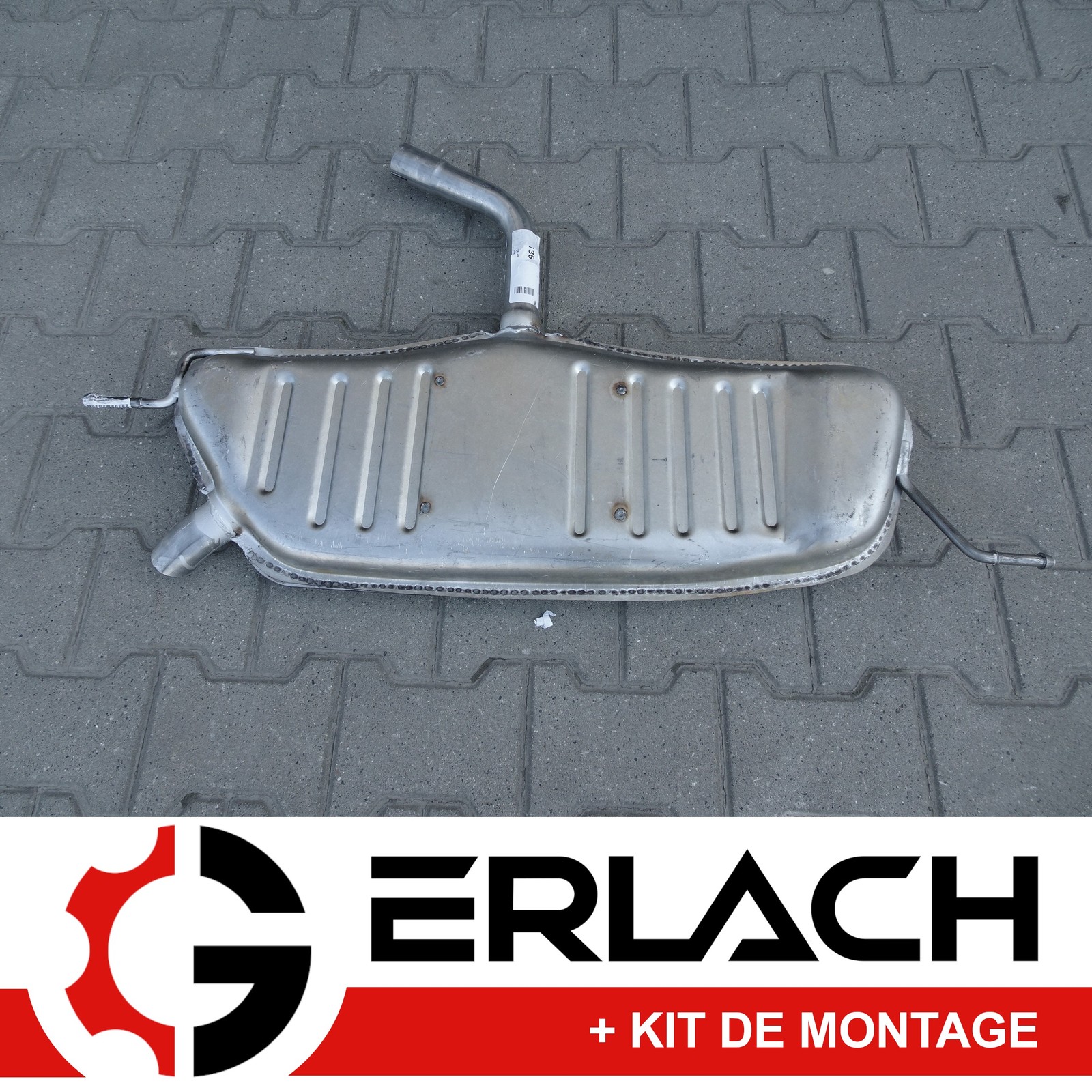 Silencieux arrière VW Golf V anti-corrosion en acier résistant 4130 pour moteur 1.4