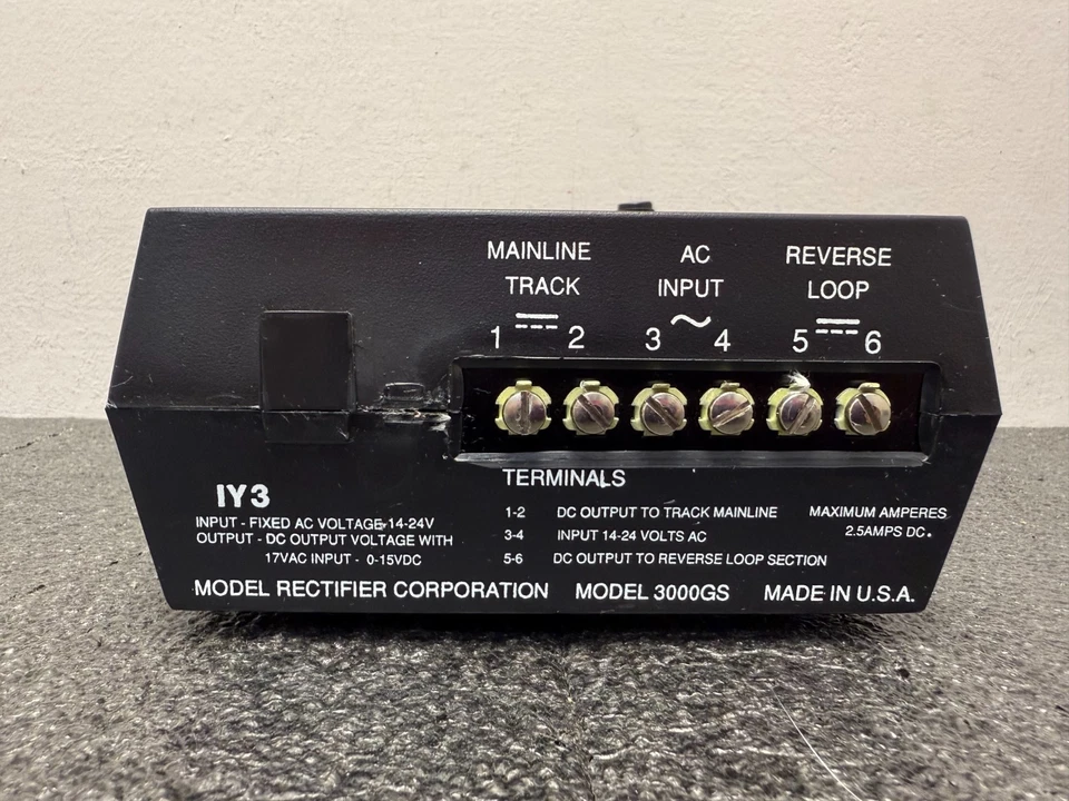 MRC Tech II DC Model Railroad Throttle 3000GS WITHOUT Transformer - VGC - NO BOX - Image 4 of 4