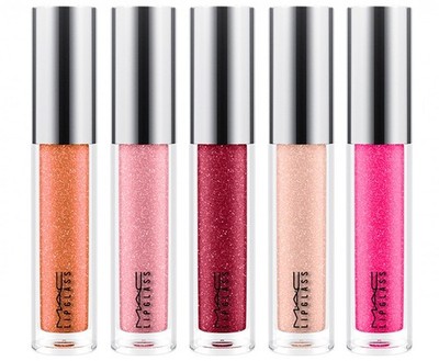 MAC Shiny Pretty Things Lipglass ~ Caketop, Rosebuddy, Scarcely Seen, Tudor Rose
