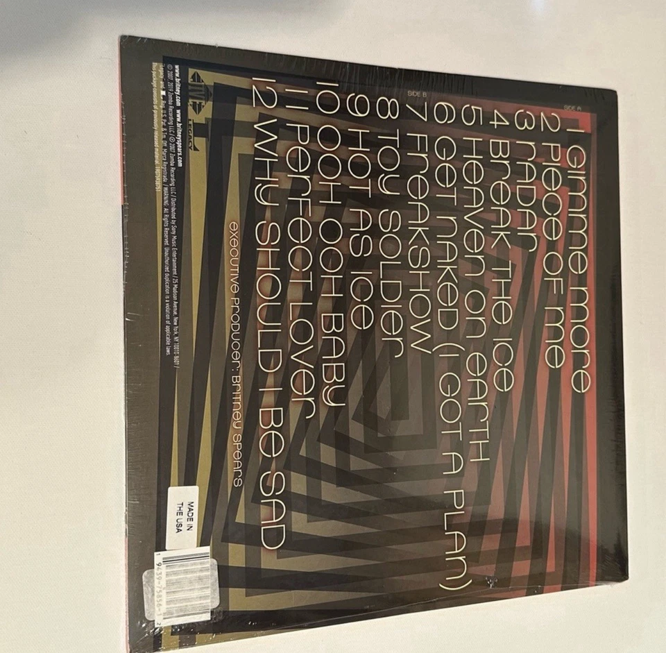 NEW - RARE - BRITNEY SPEARS - BLACKOUT - URBAN OUTFITTERS EXCLUSIVE VINYL - Image 4 of 4