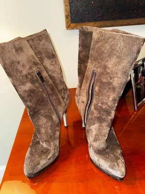 LE SILLA EVA HIGH HEEL VERY SOFT  SUEDE KLE BOOTS  MADE IN ITALY 37