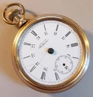 WALTHAM 1896 VINTAGE RARE 55 MM G.F. CASE GRADE STERLING WIND UP MEN WATCH-AS IS