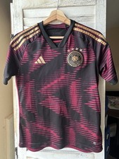 adidas Germany Kids Soccer Jersey Black Red Gold Short Sleeve 13-14Y/164 FIFA