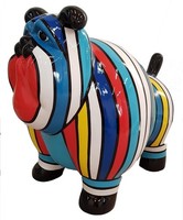 Moderne Dekoration Haus Garten Deko Figur Statue Skulptur Hund Abstrakt 63 Cm
