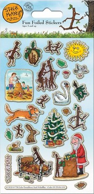 Stick Man wiederverwendbare folierte Aufkleber