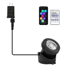 RGB Underwater Pond Lights, Super Bright LED Submersible Fountain Lights Colo...