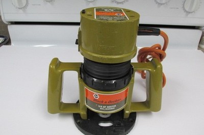 Vintage Black & Decker 5/8 HP Router Double Insulated 7600 Works