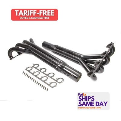 Schoenfeld 6517, 2 Pack Black Steel Bbf Truck Pull Header 2-1/8 Performance Part