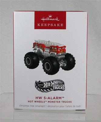 2025 Hallmark Ornament - HW 5-ALARM - Hot Wheels Monster Trucks - New in Box!