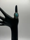 Leon MTZ Sterling Silver Navajo Ring Ft. A Distinctive Turquoise Stone - Signed
