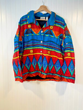 Chico's Jacket Women's XL Embroidered Sequin Beading Floral Art Wear 100 Silk