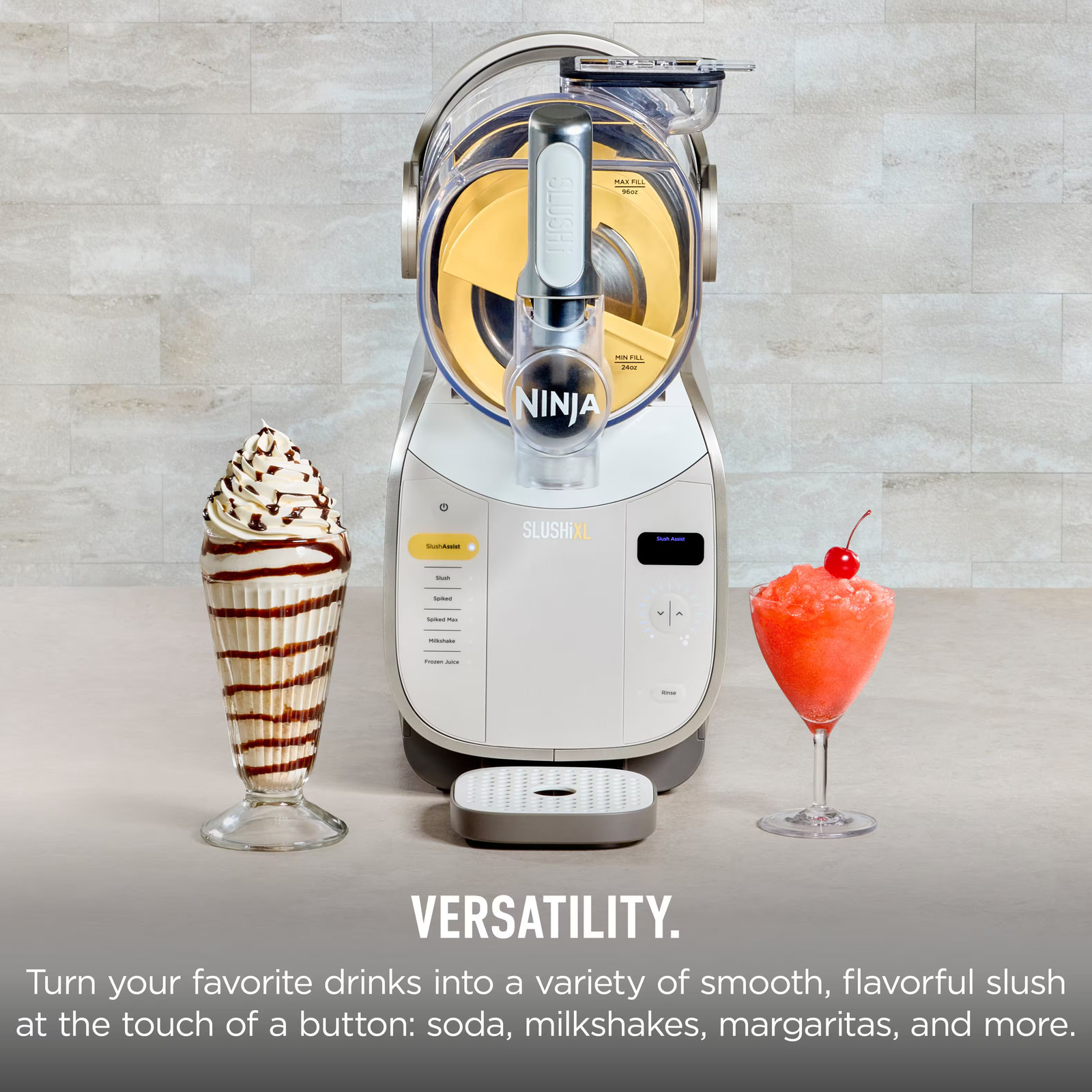 Ninja - SLUSHi&reg; XL Smart Frozen Drink Maker, 128 oz - Crema