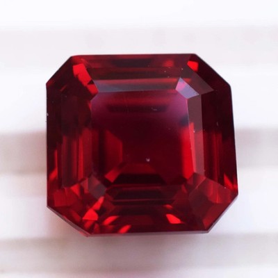 14.39 CT Burma Natural Blood Red Painite Octagon Cut Certified Loose Gemstone