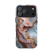 Phone Ink - Case for iPhone/Galaxy/Pixel - Rose Gold Marble Print