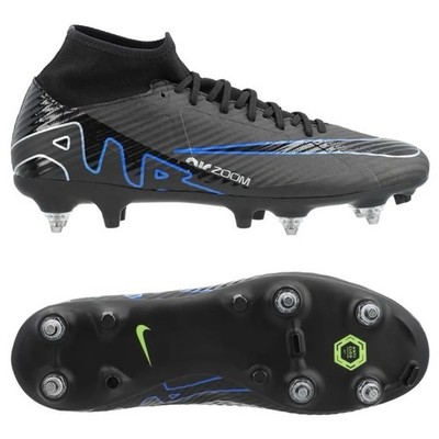 Nike Black/Blue Zoom Mercurial Superfly 9 Academy MG Boots Herren UK7 EU41 / REFA1