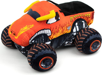 Jay Franco Monster Jam Plush Stuffed El Toro Loco Pillow Buddy - Super Soft Poly