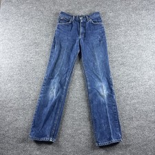 VINTAGE 80s Lee Riders Jeans Womens 14 Blue Tapered Leg USA Denim Cowgirl Rodeo
