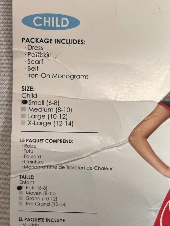 Niña Años 50 Sweetheart Y2K Halloween Niño Disfraz Set Pequeño 6-8 Rojo Negro Estacional Foto 3 de 4