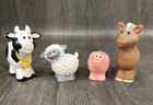 VTG 1990 Fisher Price Little People Farm Animals Horse Pig Cow Sheep Replacement