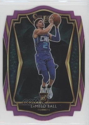2020 Select Premier Level Purple Prizm Die-Cut 42/99 LaMelo Ball Rookie RC hs9