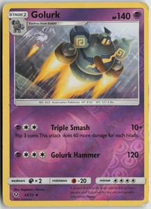 Golurk 44/73 Shining Legends Reverse Holo Uncommon
