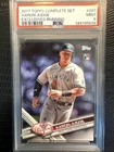 2017 TOPPS COMPLETE SET EXCLUSIVES #287 AARON JUDGE RC YANKEES RUNNING PSA 9