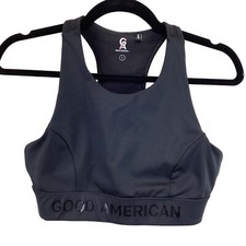 Good American Black Performance Sports Bra Size 2 The Core Power