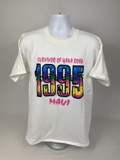 VTG 1995 Survivor Of Hana Road Maui Short Sleeve T-Shirt Size XL
