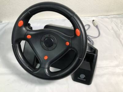 SEGA Dreamcast Racing Controller HKT-7400 steering wheel japan
