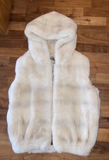 Yves Salomon Rex Rabbit Fur Gilet Body Warmer Eu 36 ( U.k. 8)